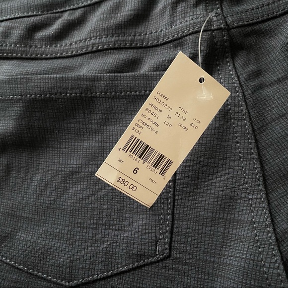 NWT FDJ Dark Navy Grid Pull On Jeggings - Picture 8 of 10